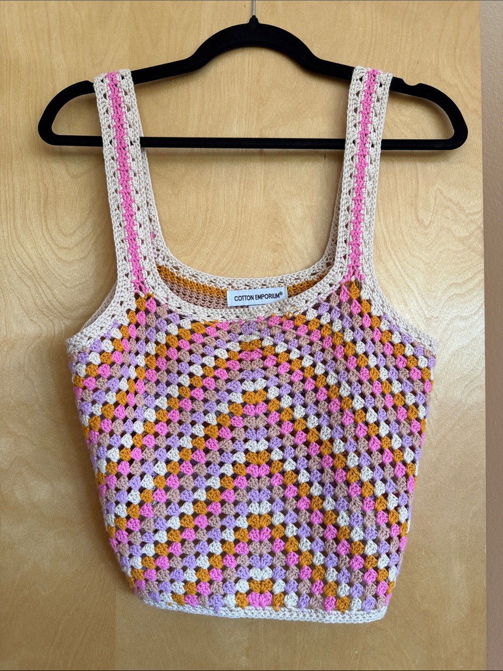 Cotton Emporium Crochet Tank Top